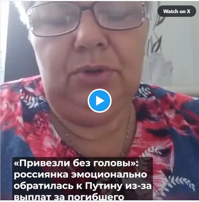 Отримала з фронту сина без голови: росіянка пророкує Путіну громадянську війну в РФ