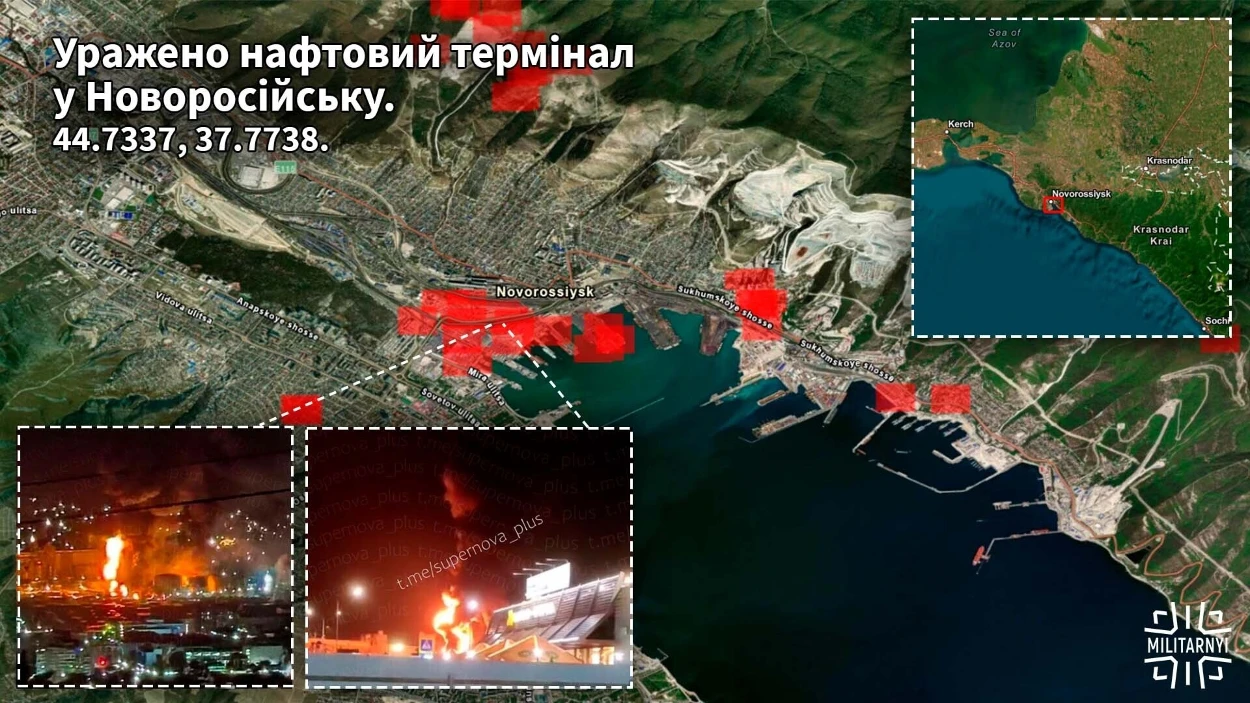 У Новоросійську військово-морську базу розгромлено, ЗСУ розпочали масований наступ