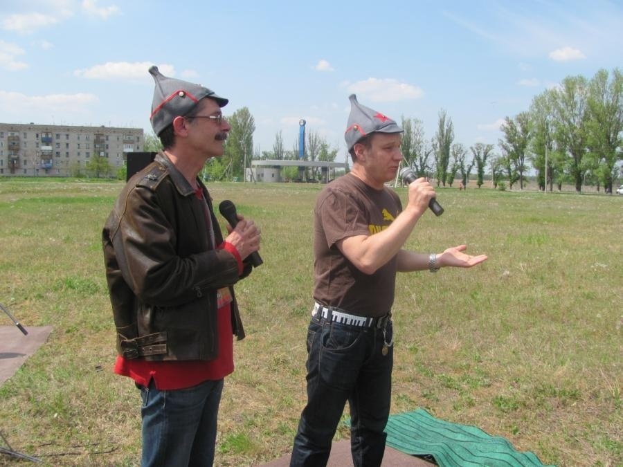 Борис Барський і Георгій Делієв у Таврійську. 2010 рік