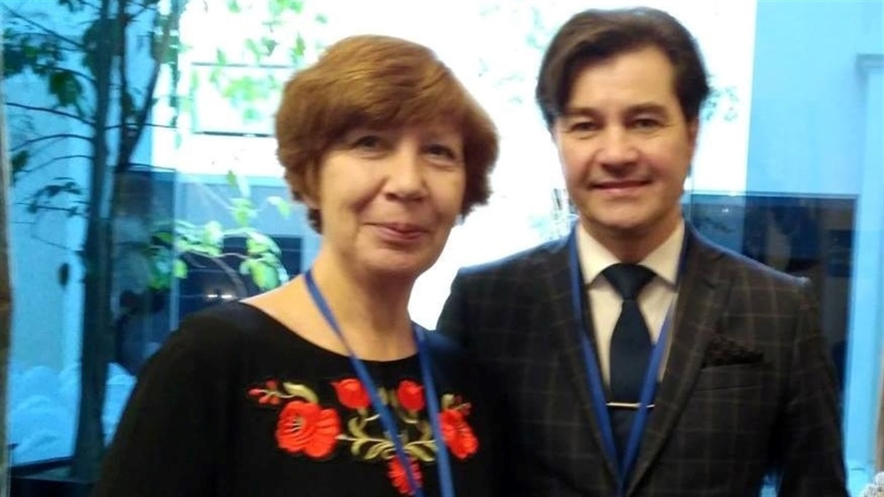 Тетяна Євсєєва і екс-міністр культури Євген Нищук