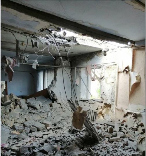 Наслідки обстрілів окупантами в одному із сіл Бериславського району