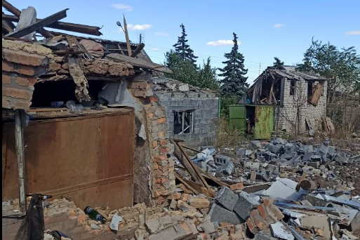 Руйнування будинків ц Бериславському районі