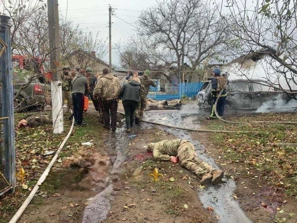 Наслідки обстрілу.