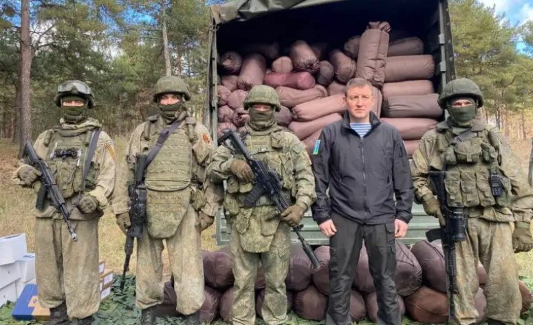 Олександр Сідякін на позиціях російських окупантів у Херсонській області, жовтень 2022 року