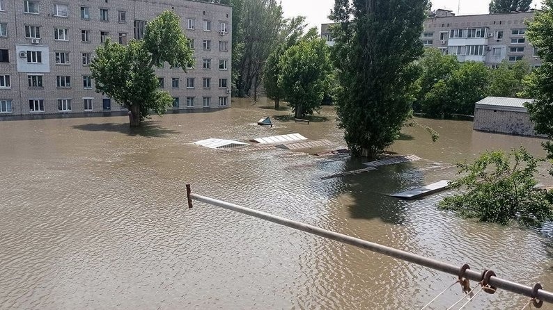 Олешки під час затоплення