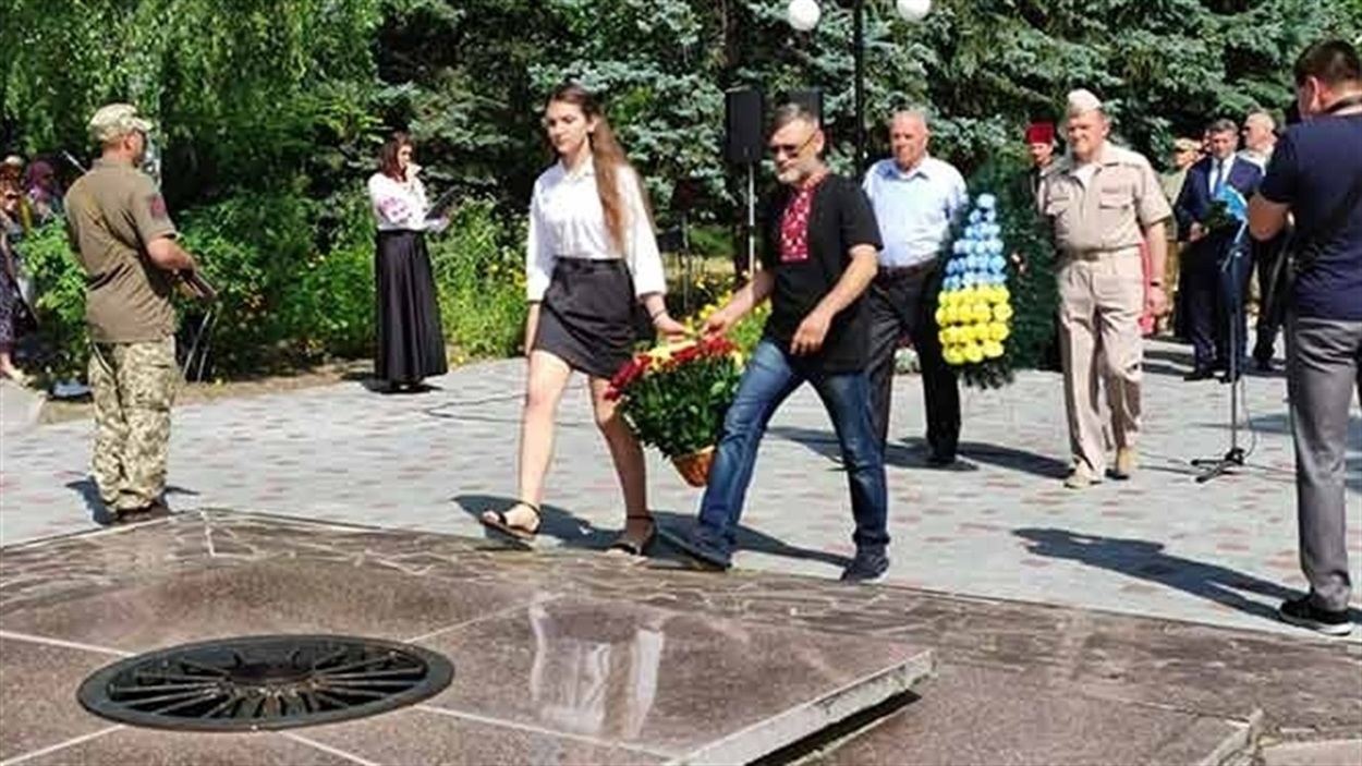 Мітинг-реквієм у Новій Каховці 22 червня 2021 року.