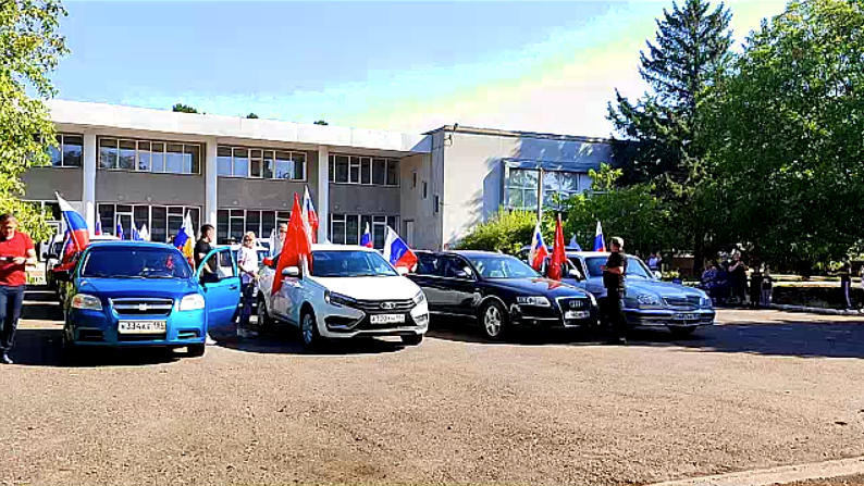 В окупованій Чаплинці Каховського району постійно відбуваються рроросійські заходи