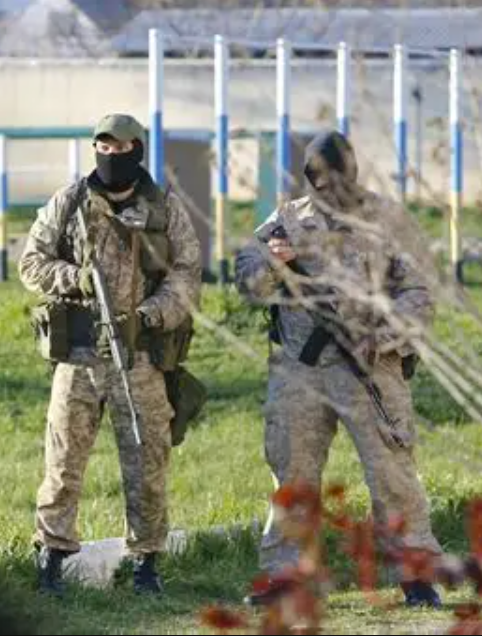 Ворожий блокпост на Херсонщині на початку війни.