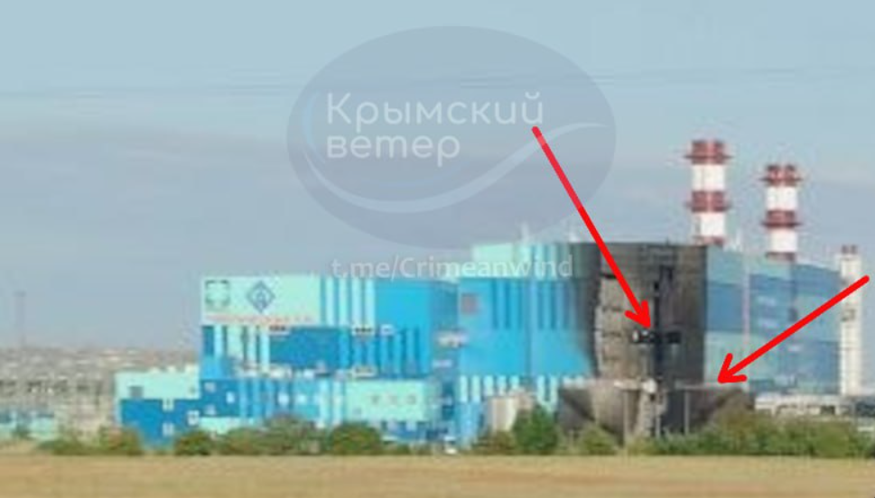 Таврійська ТЕС під Сімферополем після атаки дронів, 22 червня 2026 року. 