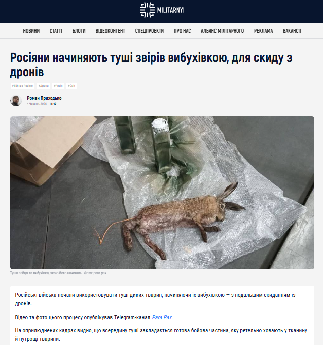 Гауляйтер Сальдо поширив фейк про начинених вибухівкою зайців